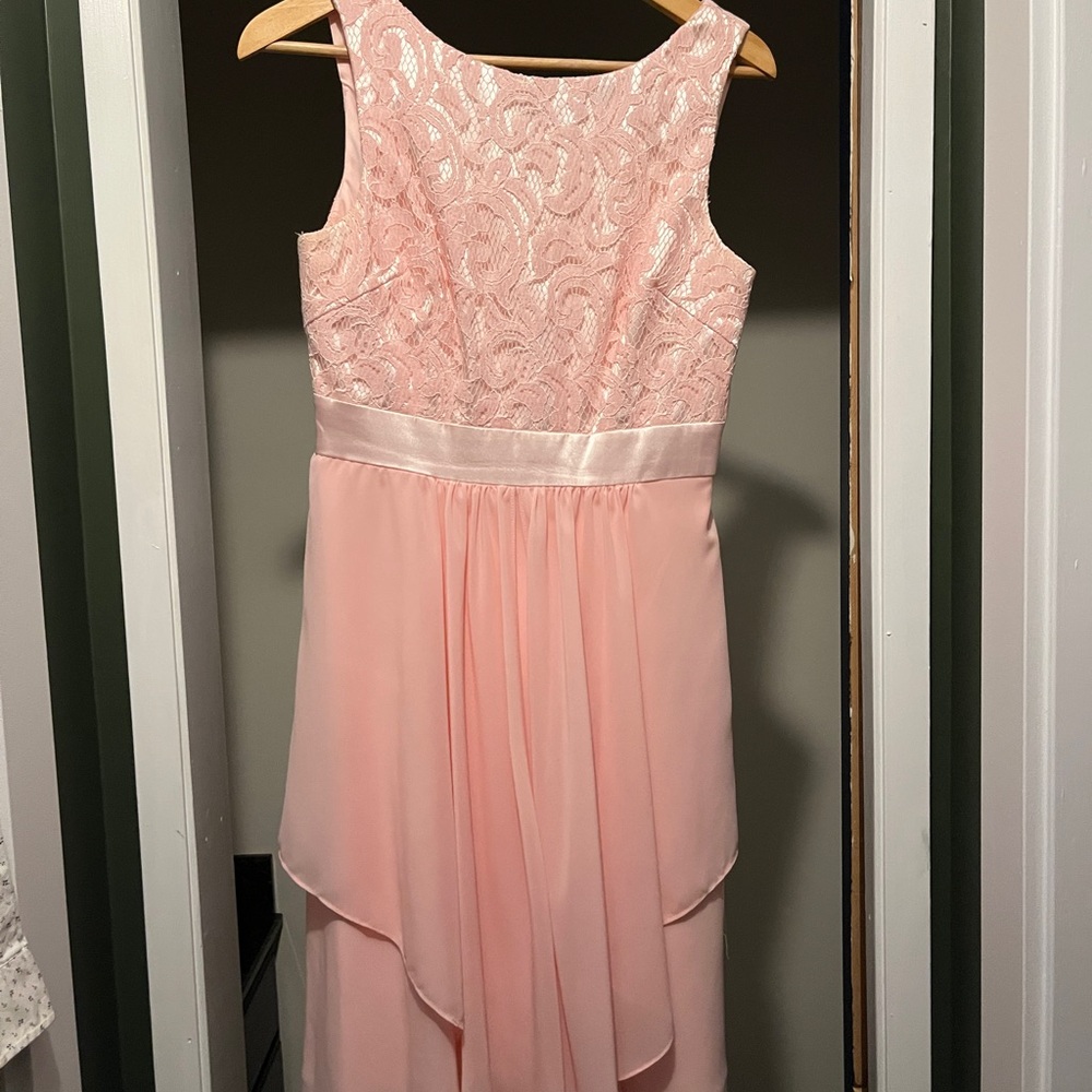 Cinderella Pink Sleeveless Scoop Neck Sundress